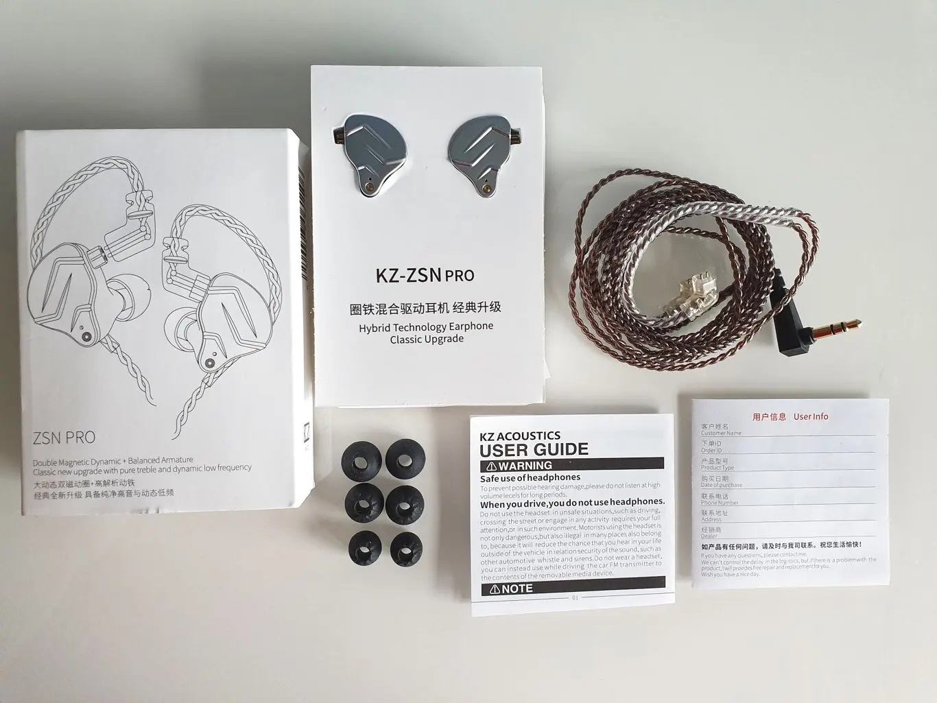 Auricular In Ear Para Monitoreo Kz Zsn Pro