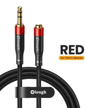 Elough Cable de extensi n de Audio de 3 5mm conector macho a hembra de 3 KZ audífonos | ¡Entrega rápida a todo el Perú!