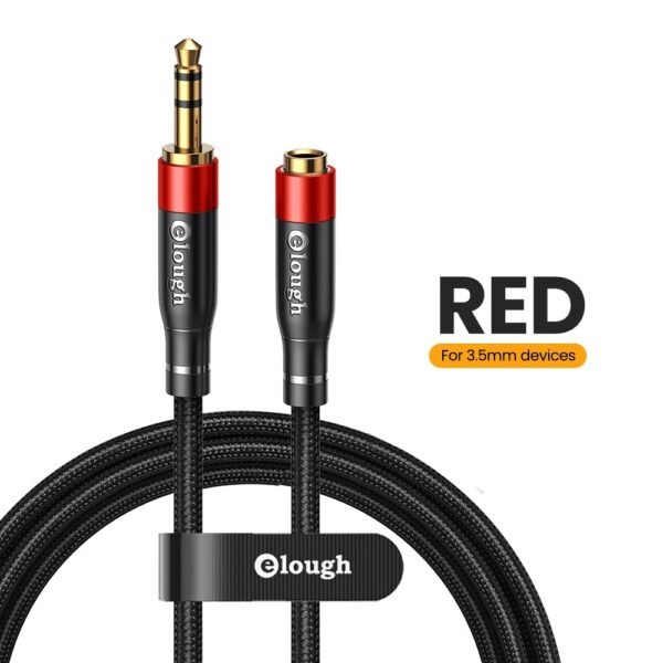 Elough Cable de extensi n de Audio de 3 5mm conector macho a hembra de 3 KZ audífonos | ¡Entrega rápida a todo el Perú!