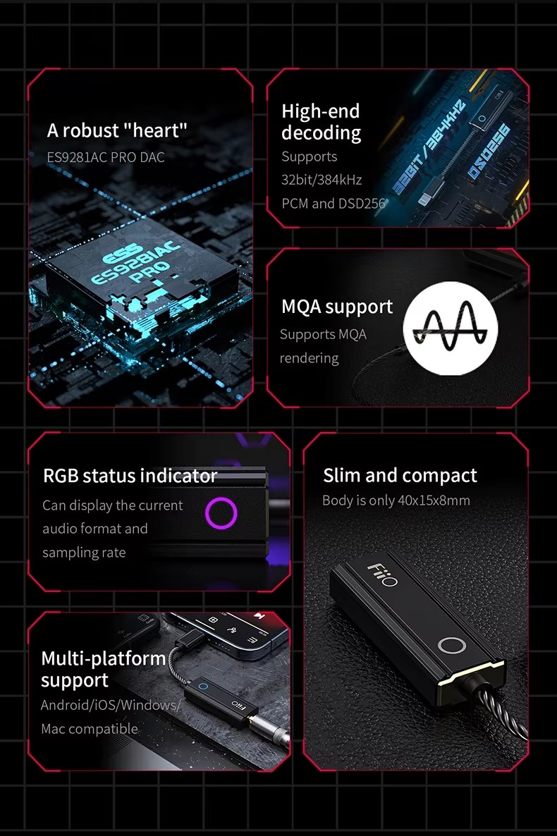 FiiO KA1 DAC Amplificador - Imagen 3