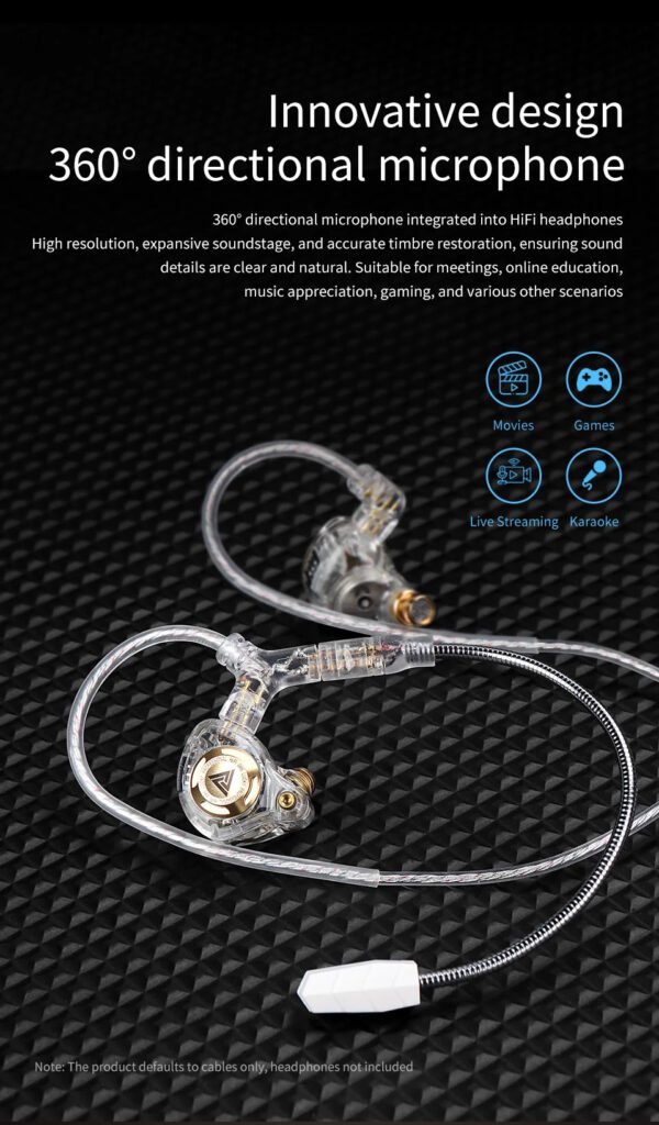 Cable QKZ Q7 Max Balanceado con USB-C y Micrófono - Imagen 4