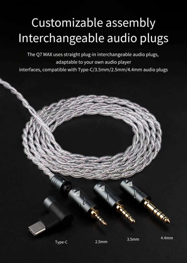 Cable QKZ Q7 Max Balanceado con USB-C y Micrófono - Imagen 9