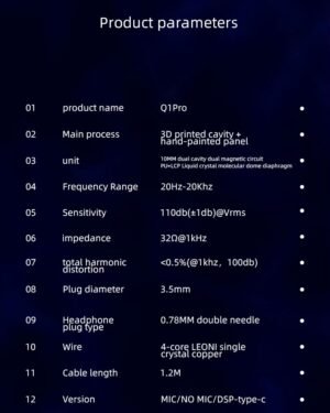 epzq1proespecificaciones KZ IN EARS | Envíos a todo el Perú