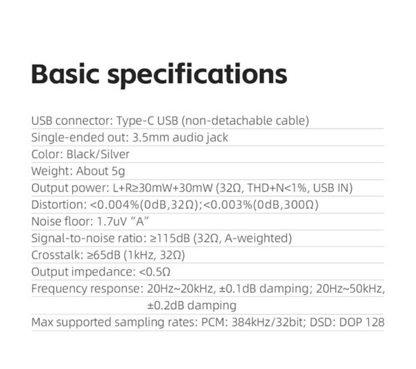 FIIO JadeAudio JA11 - Adaptador de auriculares USB tipo C a 3,5 mm - Imagen 2