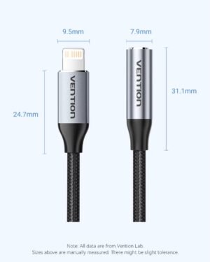 Adaptador de Audio Lightning a Jack 3.5mm