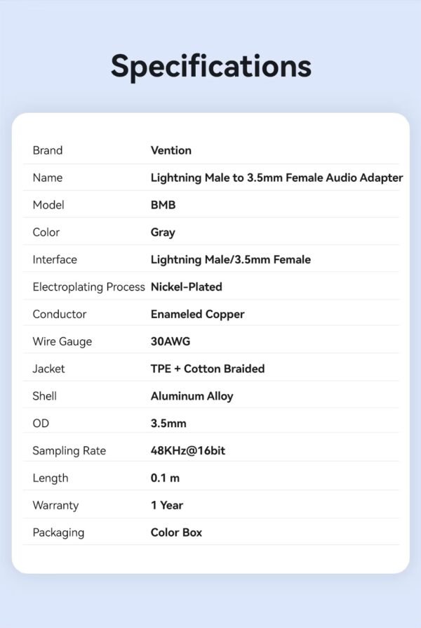 Adaptador de Audio Lightning a Jack 3.5mm - Imagen 16