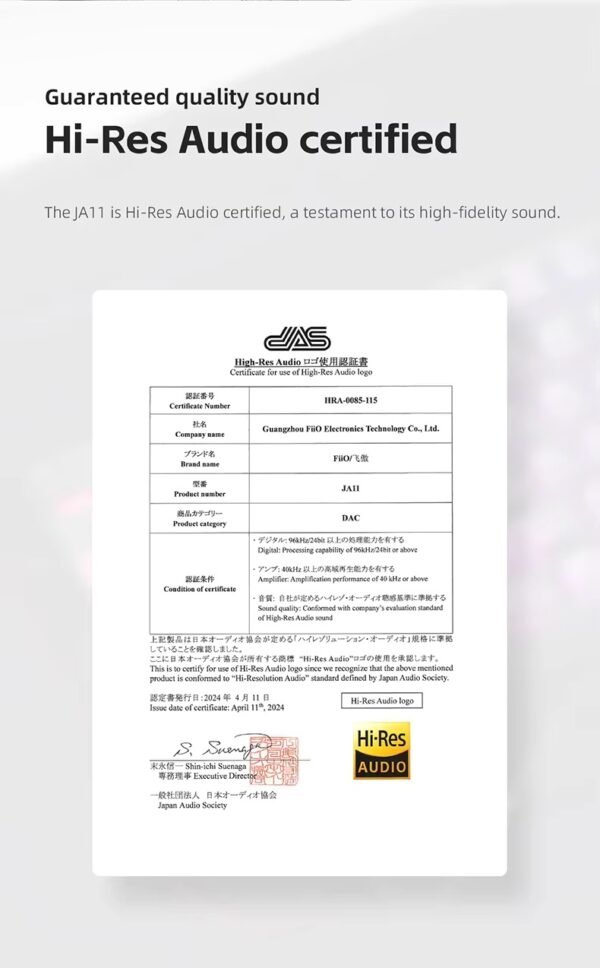 FIIO JadeAudio JA11 - Adaptador de auriculares USB tipo C a 3,5 mm - Imagen 10