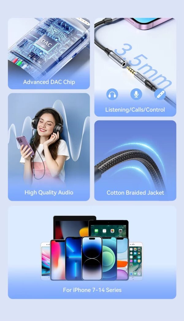 Adaptador de Audio Lightning a Jack 3.5mm - Imagen 12