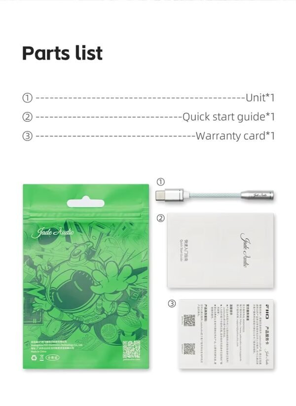 FIIO JadeAudio JA11 - Adaptador de auriculares USB tipo C a 3,5 mm - Imagen 14