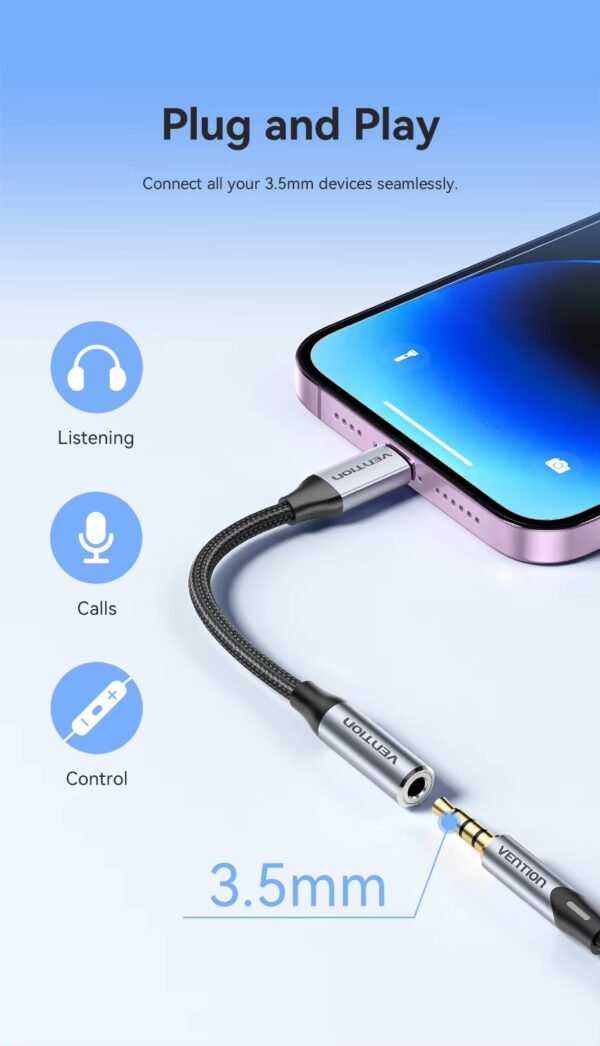 Adaptador de Audio Lightning a Jack 3.5mm - Imagen 14