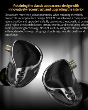 CCA APEX 24 Balanced Armature Drivers IEM 20 KZ IN EARS | Envíos a todo el Perú