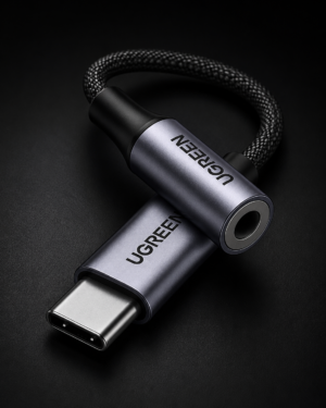 Adaptador UGREEN USB-C a Jack 3.5 mm DAC 24bit/96kHz