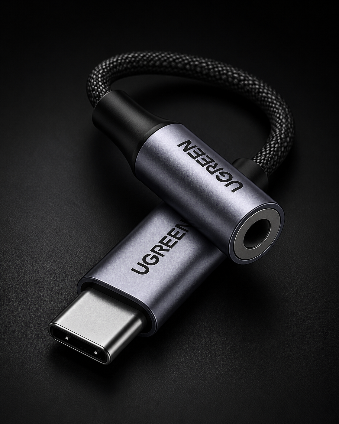 Adaptador UGREEN USB-C a Jack 3.5 mm DAC 24bit/96kHz