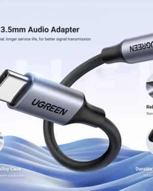 Alternative view of UGREEN USB-C a Jack 3.5 mm DAC 24bit/96kHz