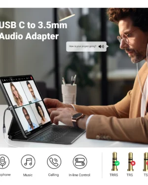 UGREEN 10cm Type C to 35mm Female DAC Chip Cable Aluminum Shell with Braided AV16180154 1 Year Warranty ugreen srilanka 2 KZ IN EARS | Envíos a todo el Perú