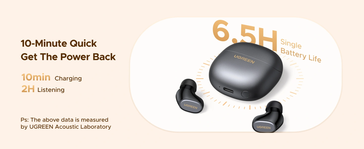 Audífonos Bluetooth UGREEN Dots TWS Bluetooth 6.0 WS220 - Imagen 6