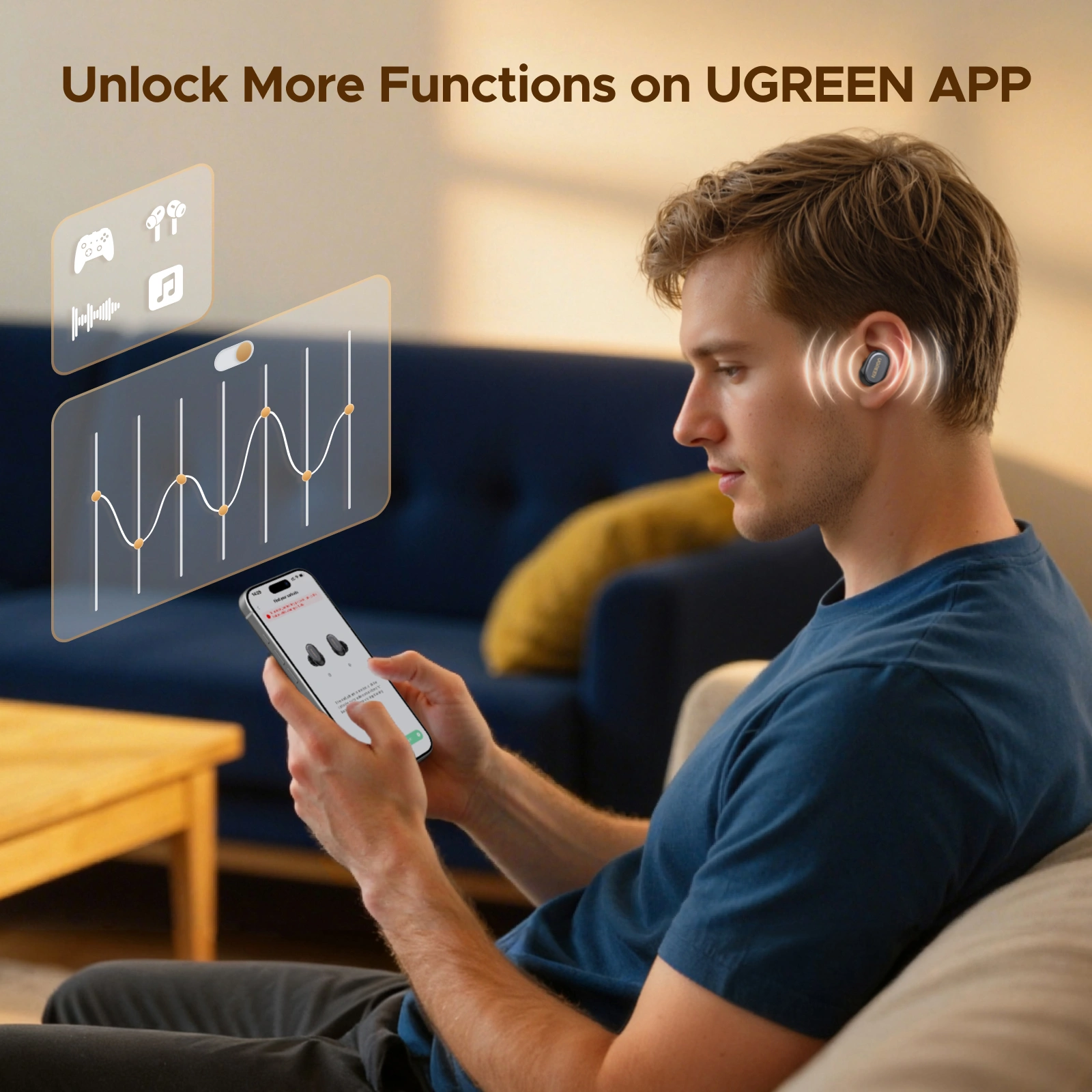 Audífonos Bluetooth UGREEN Dots TWS Bluetooth 6.0 WS220 - Imagen 22