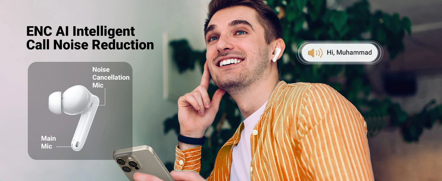 Audífonos Bluetooth UGREEN HiTune T3 Pro ANC In-Ear WS206 - Imagen 5