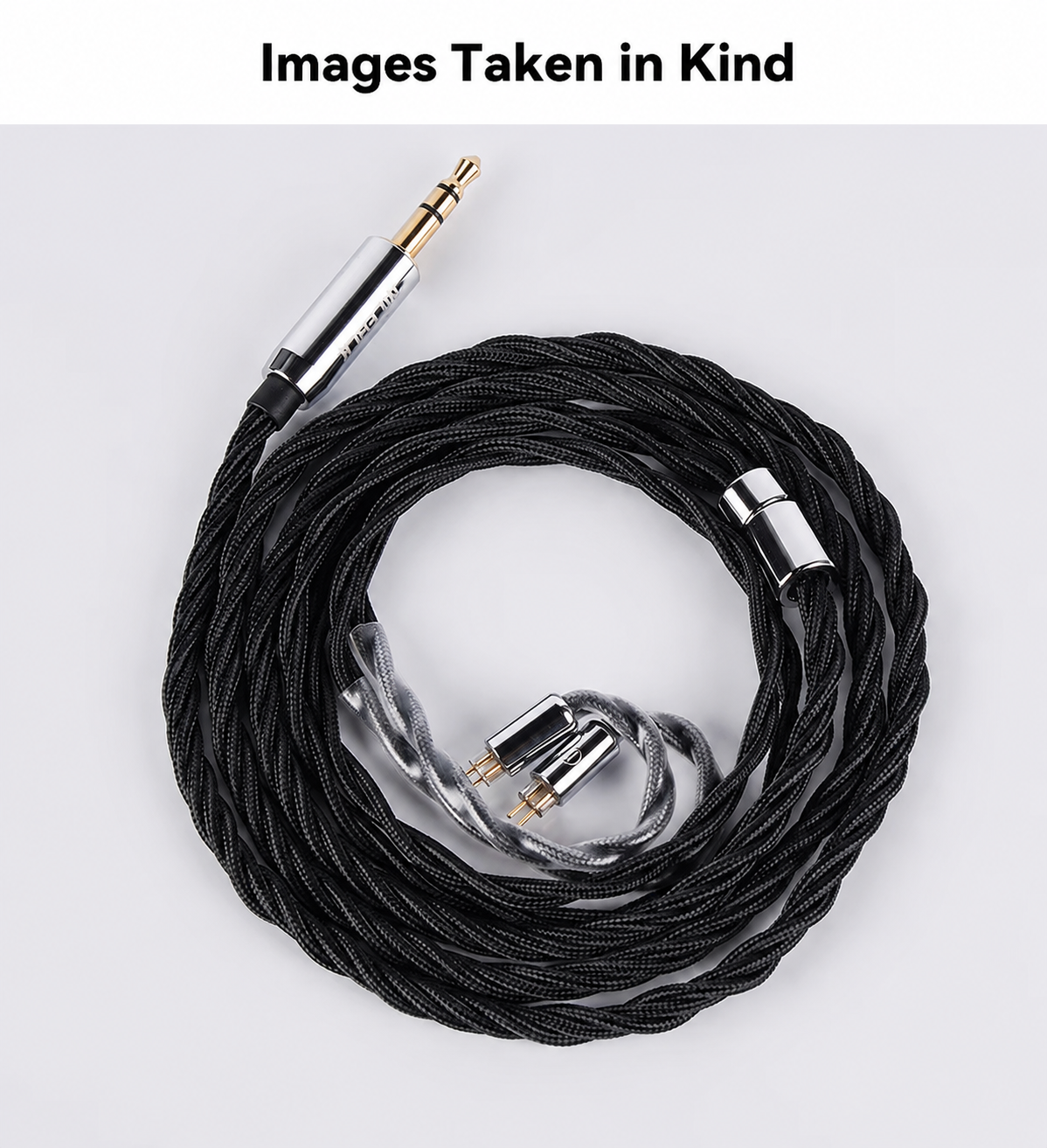 NiceHCK BlackDawn 0.78mm 2Pin 3.5mm – Cable Hi-Fi 5N Silver Plated OFC para IEM - Imagen 7