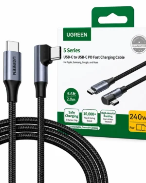 UGREEN L536 240W 2M – Cable USB-C 90° PD 3.1 con E-Marker - Imagen 6
