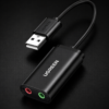 Adaptador de audio USB UGREEN en negro KZ IN EARS | Envíos a todo el Perú
