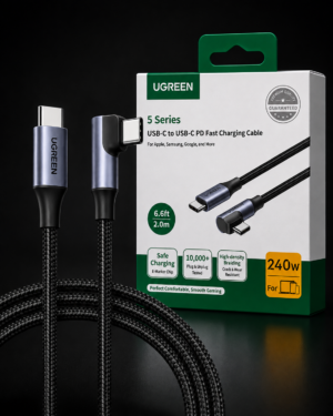UGREEN L536 240W 2M – Cable USB-C 90° PD 3.1 con E-Marker