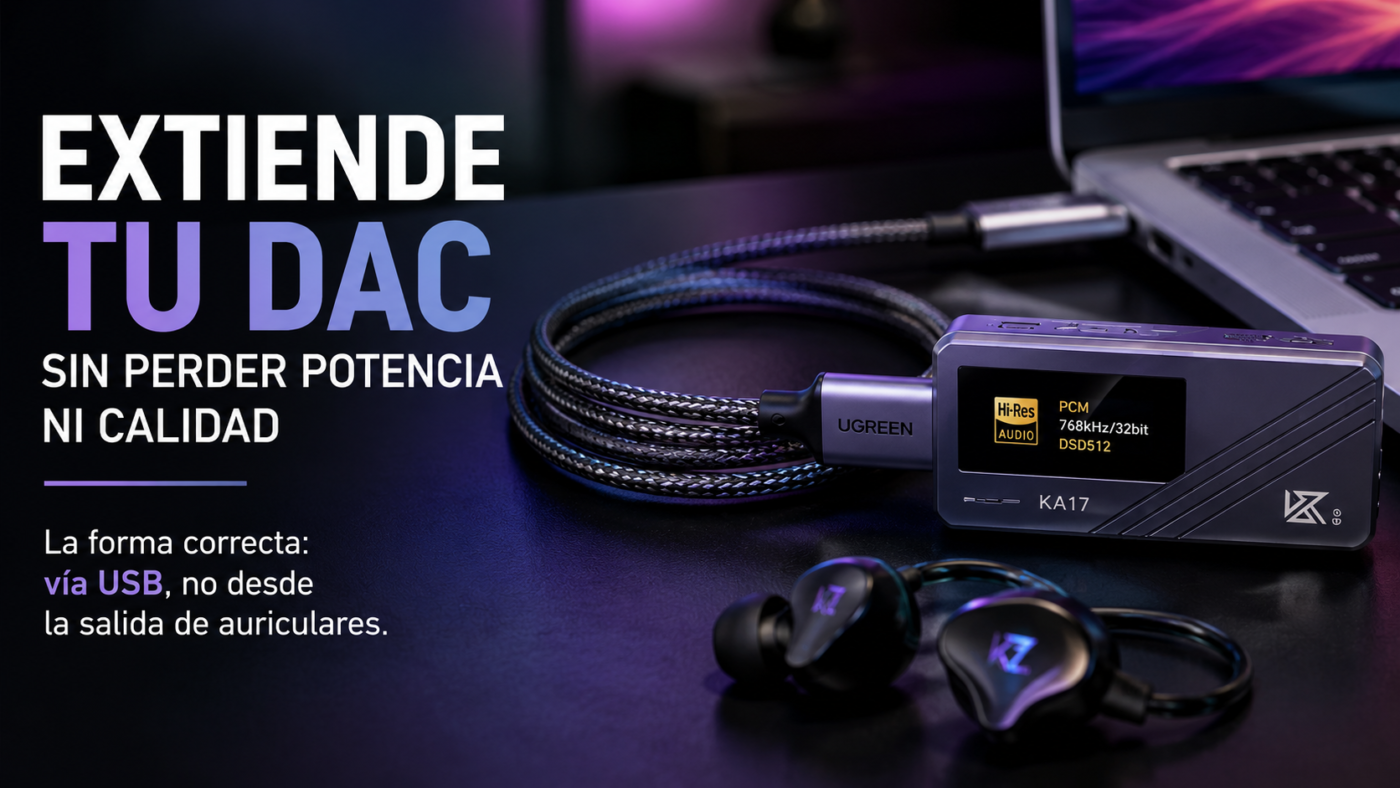 Extiende tu DAC sin perder calidad KZ IN EARS | Envíos a todo el Perú