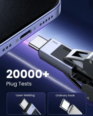 UGREEN L512 100W 2M – Cable USB-C a USB-C PD con E-Marker - Imagen 3