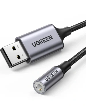 UGREEN Adaptador DAC USB-A a 3.5mm HiFi 24bit/96kHz con Micrófono - Imagen 6