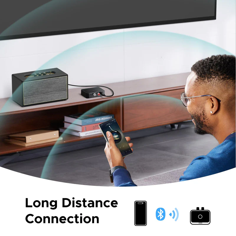 UGREEN BT505 | Receptor Bluetooth para Equipo de Sonido | LDAC RCA + 3.5mm - Imagen 4
