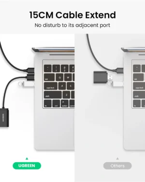 UGREEN US205 – Tarjeta de Sonido USB Externa con Audio y Micrófono 3.5mm – 30724 - Imagen 8