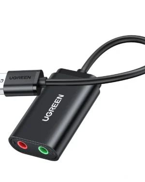 UGREEN US205 – Tarjeta de Sonido USB Externa con Audio y Micrófono 3.5mm – 30724 - Imagen 3