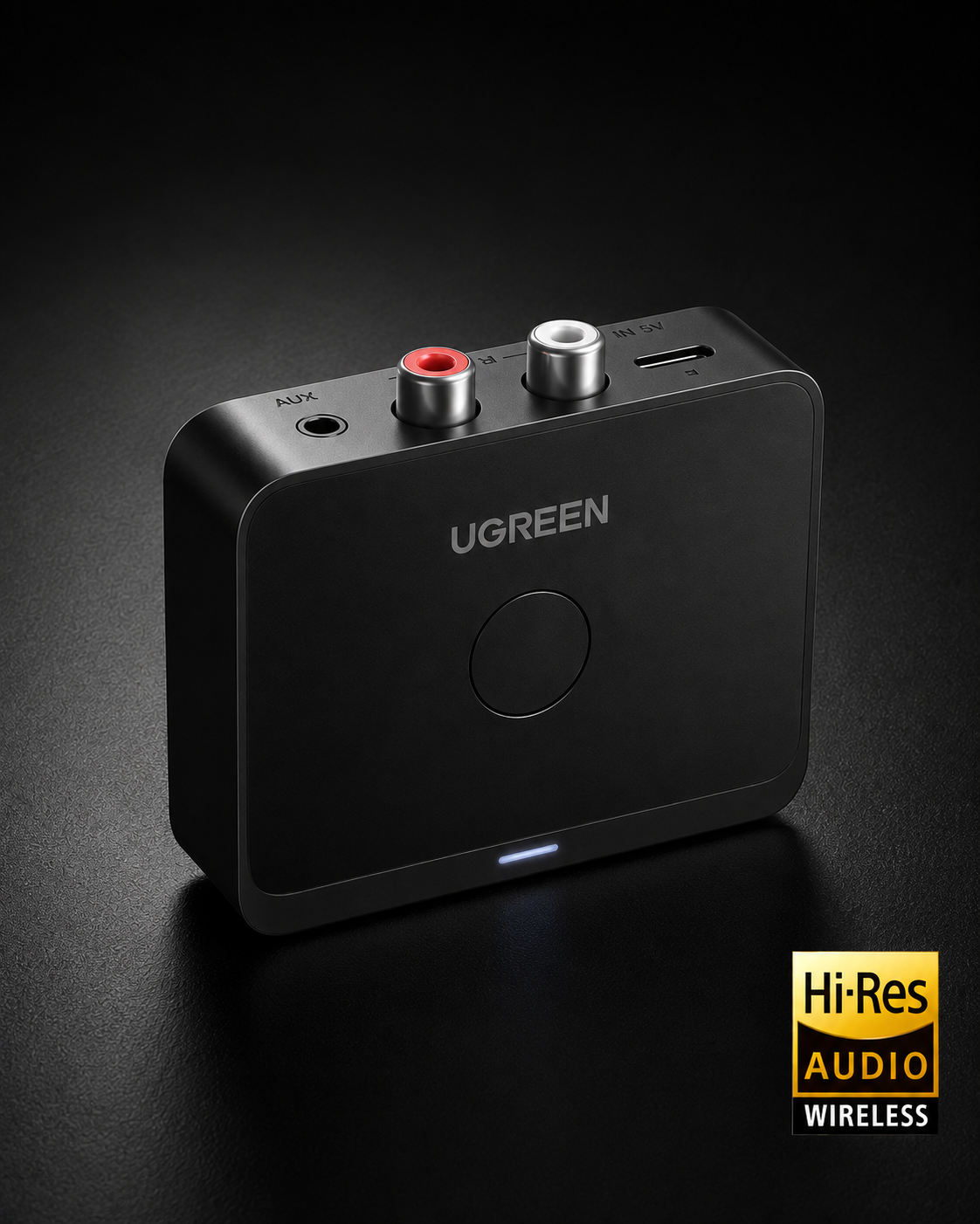 UGREEN BT505 | Receptor Bluetooth para Equipo de Sonido | LDAC RCA + 3.5mm