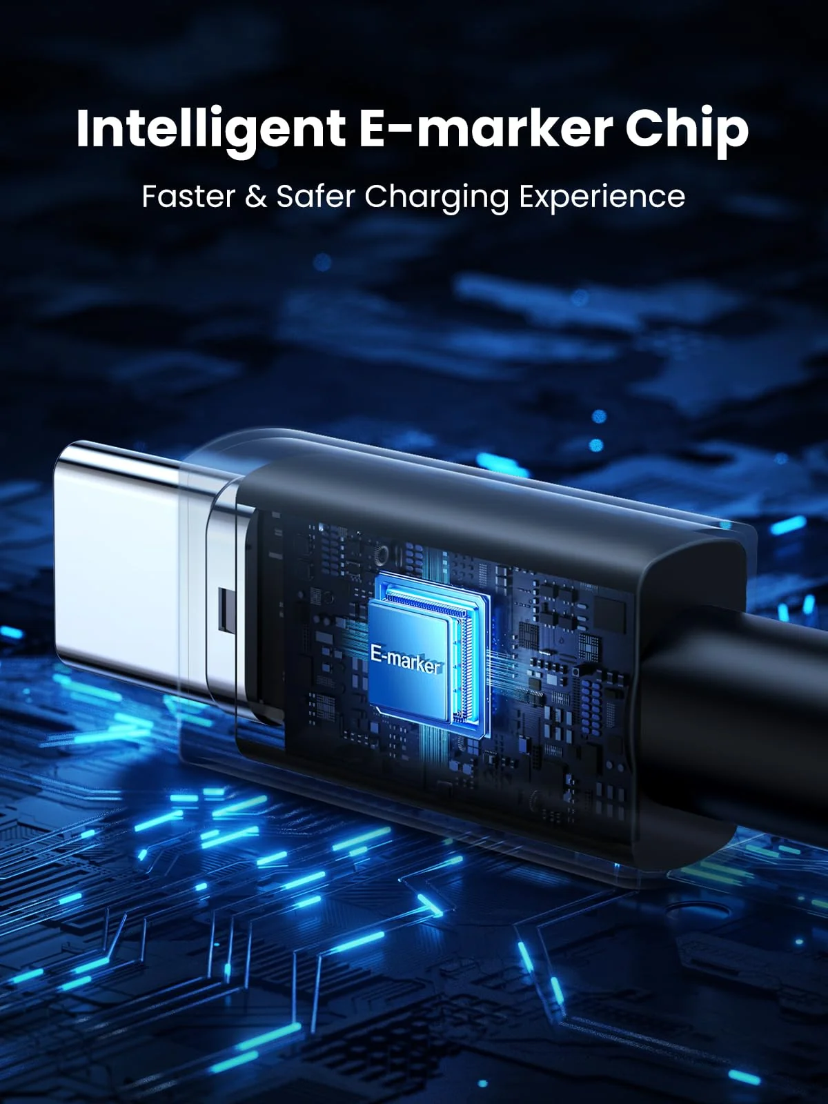 UGREEN L513 240W 2M – Cable USB-C a USB-C PD 3.1 con E-Marker - Imagen 3