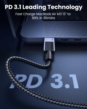 UGREEN L513 240W 2M – Cable USB-C a USB-C PD 3.1 con E-Marker - Imagen 4