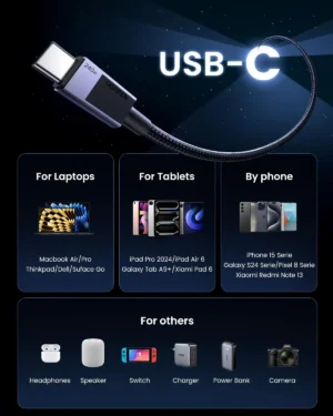 UGREEN L513 240W 2M – Cable USB-C a USB-C PD 3.1 con E-Marker - Imagen 8